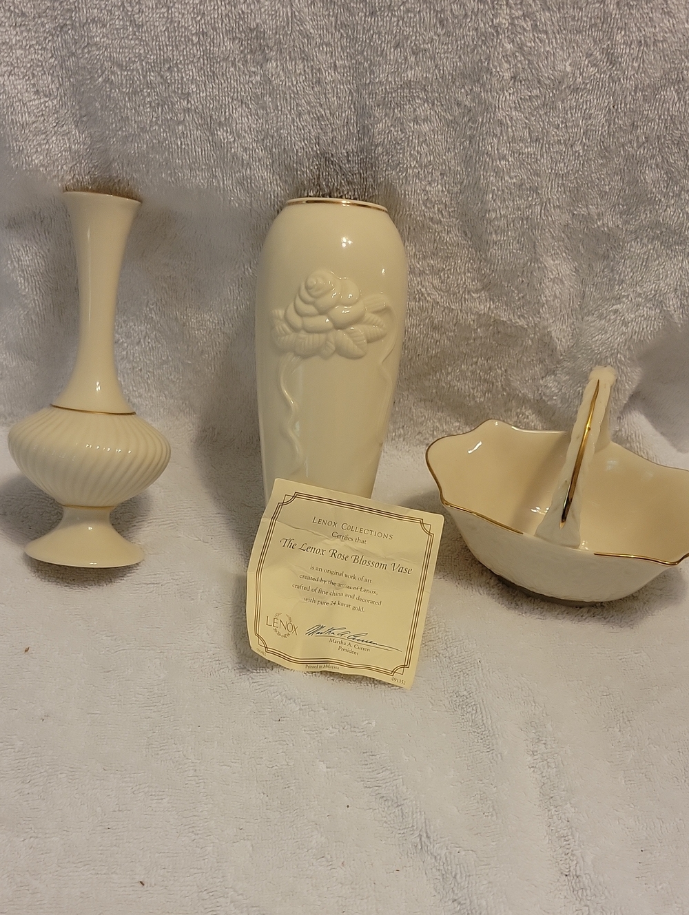 Lenox Vases And Candy Dish